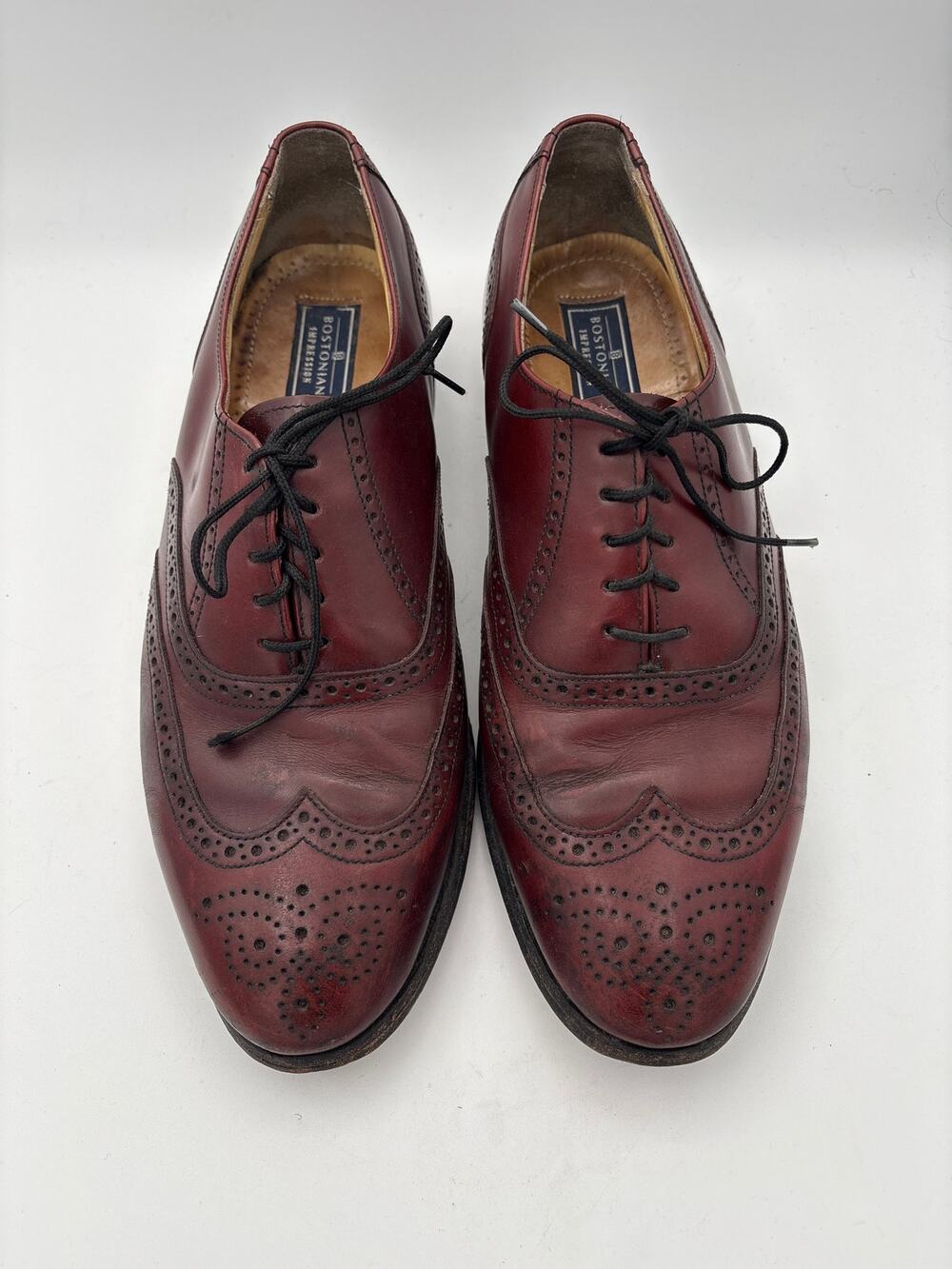 Men’s Bostonian Impressions Size 12 Cherrywood Leather Dress Shoes
